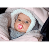 Śpiwór zimowy wodoodporny do wózka 6-24m Footmuff Soft Pink - Red Castle