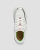 Buty Damskie Cariuma Uba White Leather And Suede Blush Pink Logo Silver Accents Sneaker