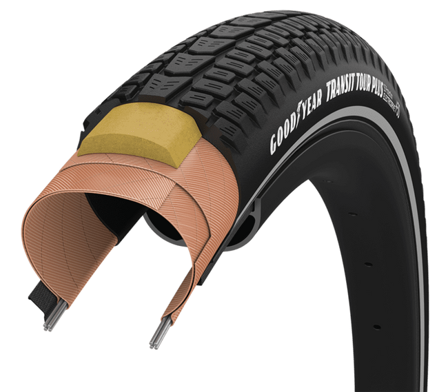 Opona Goodyear - Transit Tour Plus S5 Tube Type 700x45 / 28x1.75/45-622 k. Blk.