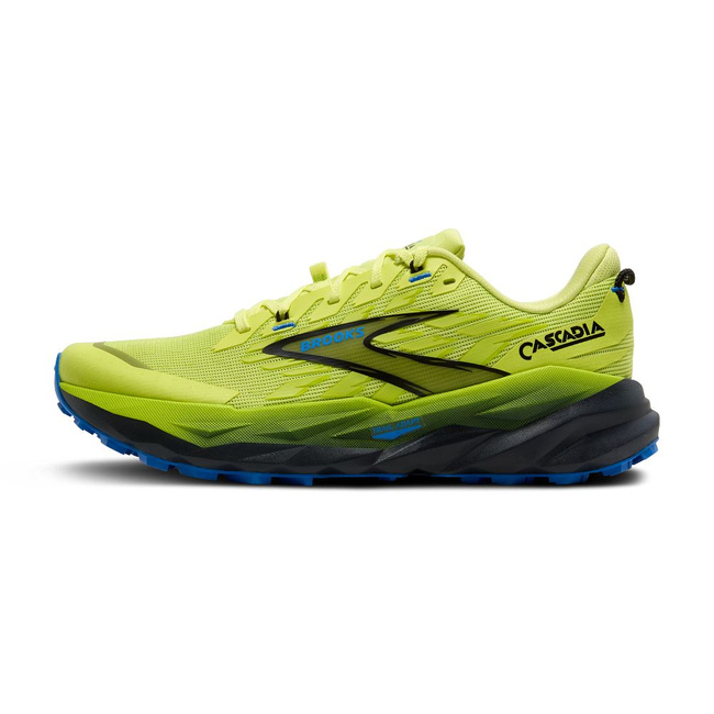 Buty do biegania męskie Cascadia 19 w terenie Limonkowe - Brooks-Running