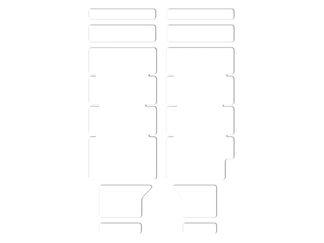 Osłona na amortyzator LIZARDSKINS FORK PROTECTOR CLEAR roz.55mm x 269mm przezroczysta połysk