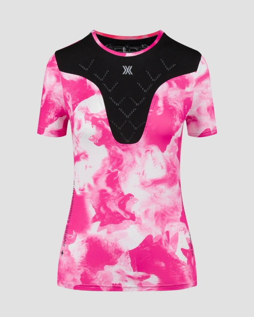 Koszulka Damska X-bionic Corefusion Run Shirt Wolfpack/white/neo Pink