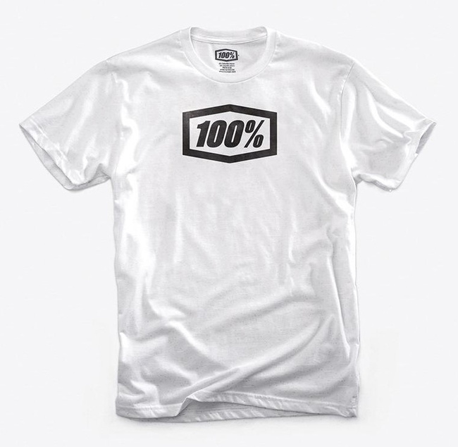 T-shirt 100% ESSENTIAL krótki rękaw White