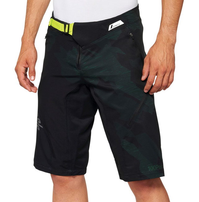 Szorty męskie 100% AIRMATIC LE Shorts black camo 2022