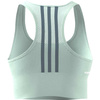 Stanik sportowy damski  3-Stripes Sport Bra Top zielony - Adidas