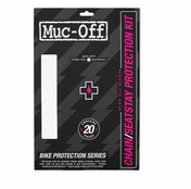 Muc-off Zestaw Naklejek Ochronnych Na Tylny Widelec Chainstay Protection Kit - Clear Matt.