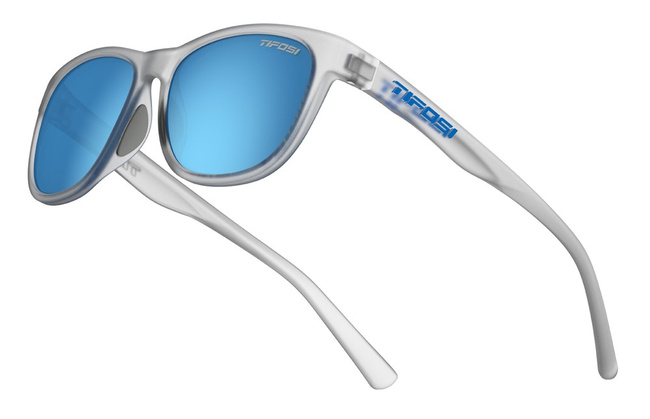 Okulary TIFOSI SWANK CLARION POLARIZED satin clear (1 szkło Clarion Blue 15,4% transmisja światła)