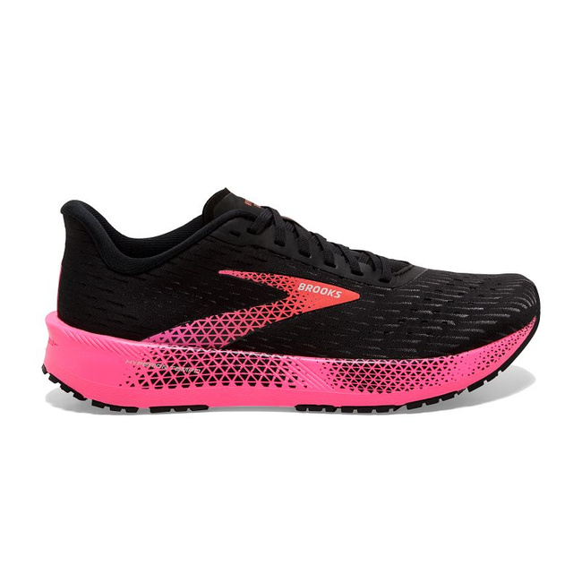 Buty do biegania damskie Hyperion tempo na asfalt czarno-różowe - Brooks-Running