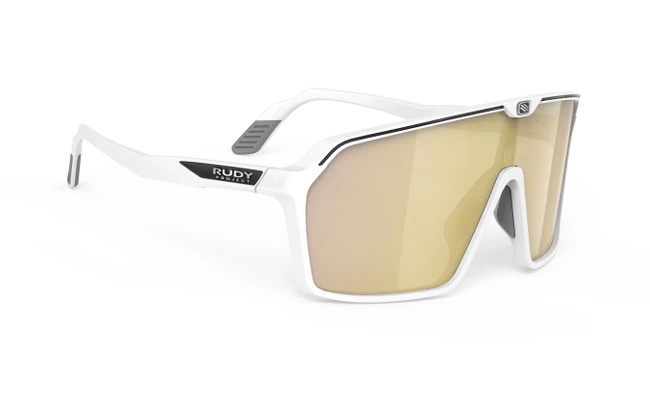 Okulary Rudy Project Spinshield White Matte - Multilaser Gold