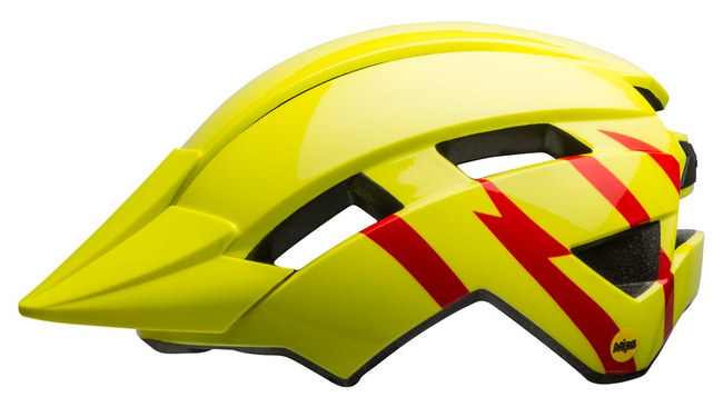 Kask juniorski BELL SIDETRACK II strike gloss hi-viz red roz. Uniwersalny (50–57 cm)