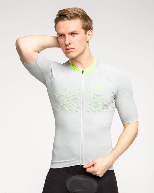 Koszulka męska X-Bionic BIKE RACE THE TRICK SHIRT SHORT SL FULL ZIP MAN