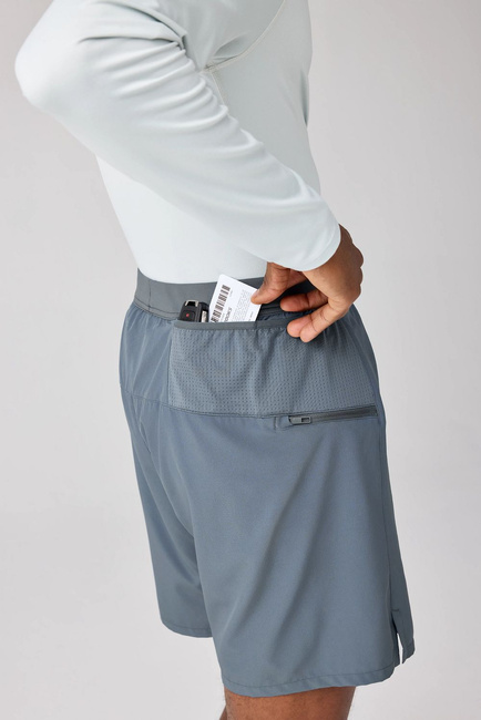 Spodenki Do Biegania Męskie Journey 7" 2-In-1 Short Szare