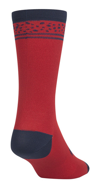 Skarpety GIRO COMP HIGH RISE dark red lines