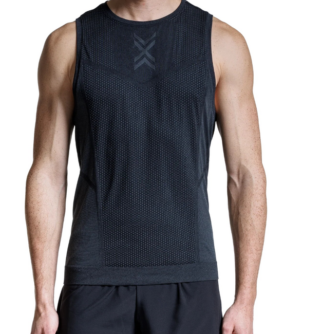 Koszulka Męska X-Bionic Xceed Run Tank Top X Black/Rhino Grey