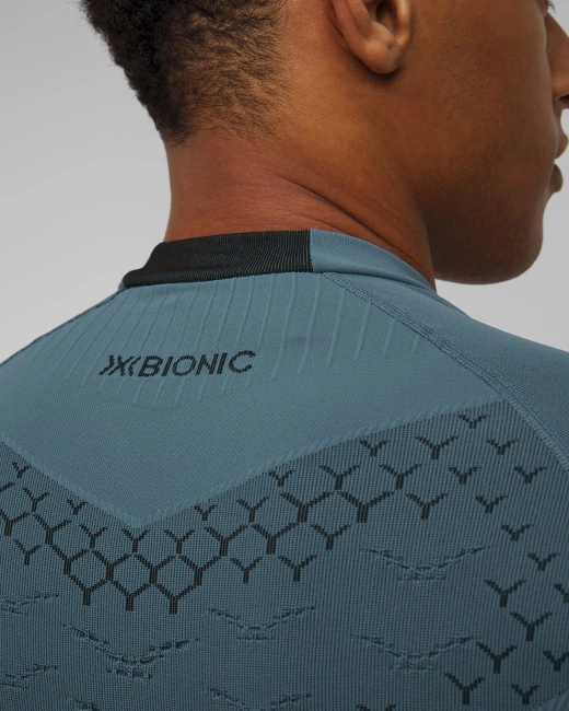 Koszulka Męska X-Bionic Twyce Race Shirt Slate Blue/X Black