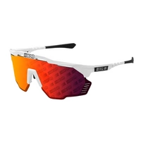 Okulary SCICON AEROSHADE KUNKEN White Gloss - SCNPP Monogram Multimirror Red