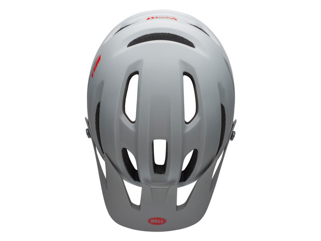 Kask mtb BELL 4FORTY cliffhanger matte gloss gray crimson