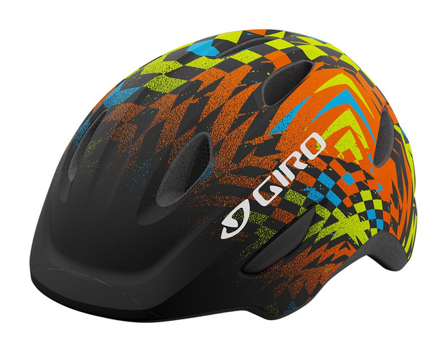 Kask dziecięcy GIRO SCAMP INTEGRATED MIPS matte black check fade