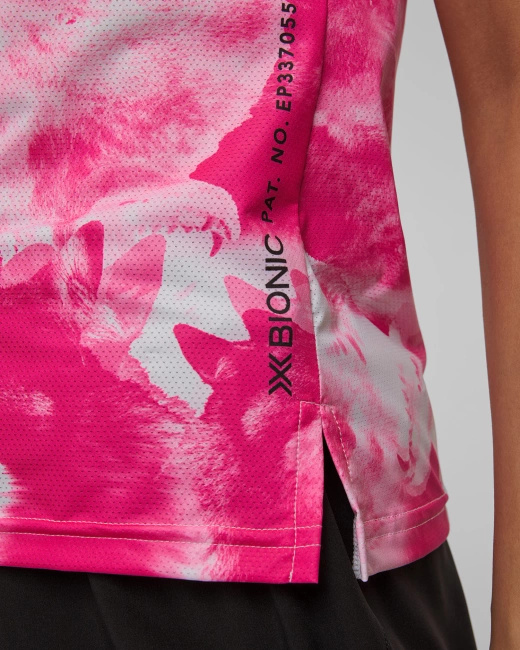 Koszulka Damska X-bionic Corefusion Run Shirt Wolfpack/white/neo Pink