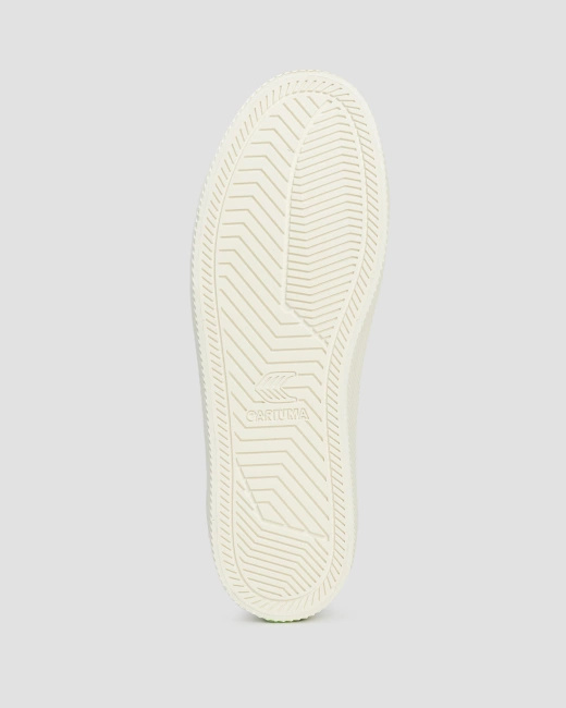 Buty damskie Cariuma Salvas White Premium Leather Ice Logo Metallic Gold Sneaker