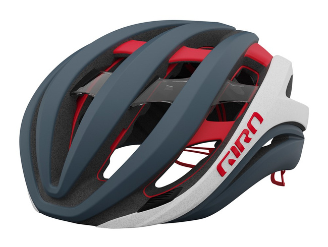 Kask szosowy GIRO AETHER SPHERICAL MIPS matte portaro gray white red