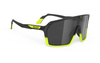 Okulary Rudy Project SPINSHIELD BLACK FADE YELLOW FLUOMATTE - SMOKE BLACK