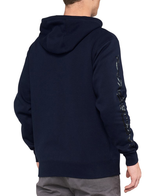 Bluza męska 100% SYNDICATE Hooded Zip Sweatshirt Navy Black