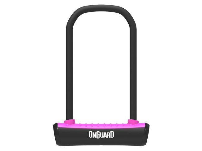 Zapięcie rowerowe ONGUARD NEON 8152PN U-LOCK - 115mm 292mm - uchwyt + 2 x Klucze różowe