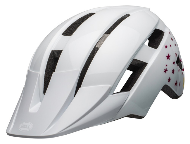 Kask juniorski BELL SIDETRACK II stars gloss white roz. Uniwersalny (50–57 cm)