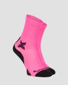 Skarpety unisex X-Socks Run Discover Crew Fluo Pink/X Black