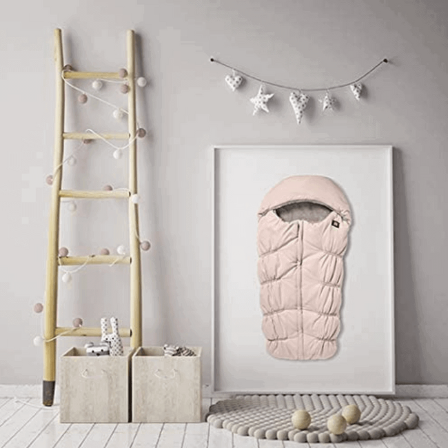 Śpiwór zimowy wodoodporny do wózka 6-24m Footmuff Soft Pink - Red Castle