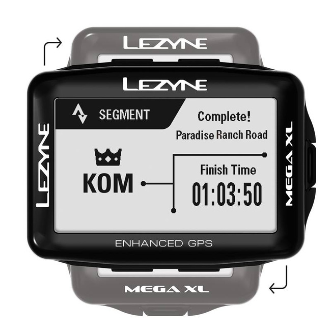 Licznik rowerowy LEZYNE MEGA XL GPS HRSC Loaded w zestawie opaska na serce + czujnik prędkości/kadencji