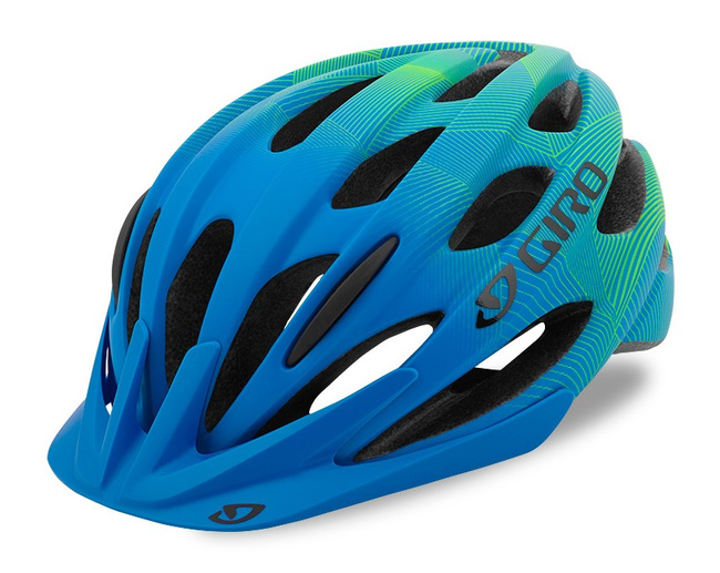 Kask dziecięcy juniorski GIRO RAZE matte blue lime roz. Uniwersalny (50-57 cm)