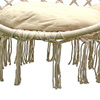 Hamak ażurowy fotel wiszący 80x60 cm z poduszką ecru - Saska Garden