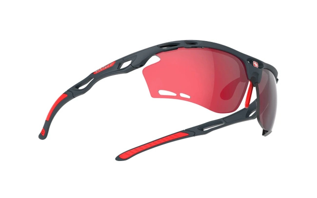 Okulary Rudy Project Propulse Charcoal Matte - Multilaser Red