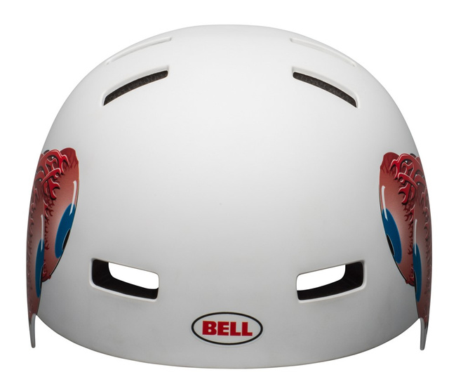 Kask bmx BELL LOCAL matte white eyes