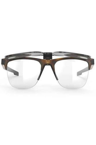 Okulary Rudy Project Inkas Flip Up Xl Half Rim Shape B Demi Turtle Gloss - Smoke Black