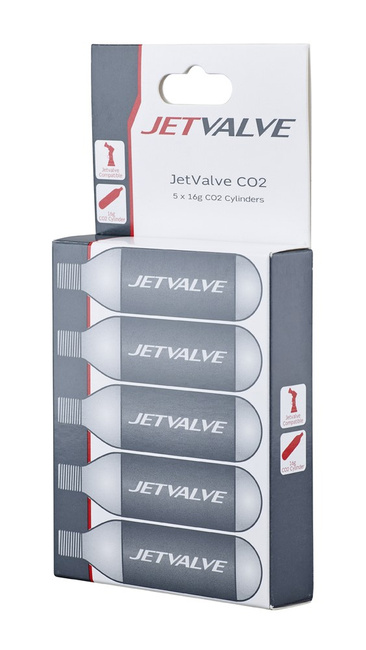 Nabój gazowy WELDTITE Jetvalve 5 x CO2 Cylinders (16g), Zestaw 5szt.