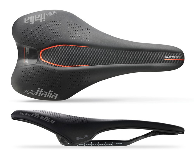 Siodło SELLE ITALIA SLR BOOST KIT CARBONIO, S (id match S1), CarbonRail +10mm, Fibra-Tek, 136g