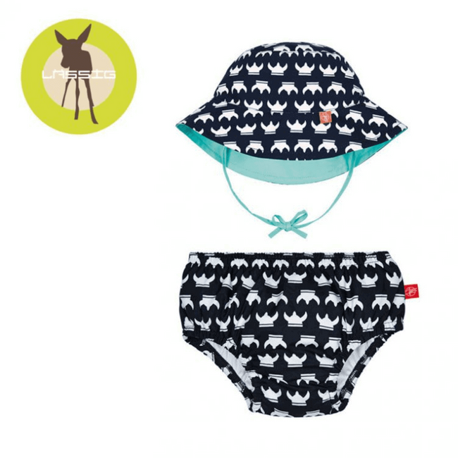 Zestaw kapelusz i majteczki do pływania z wkładką chłonną Viking UV 50+  - Lassig 