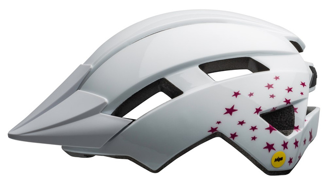 Kask juniorski BELL SIDETRACK II stars gloss white roz. Uniwersalny (50–57 cm)