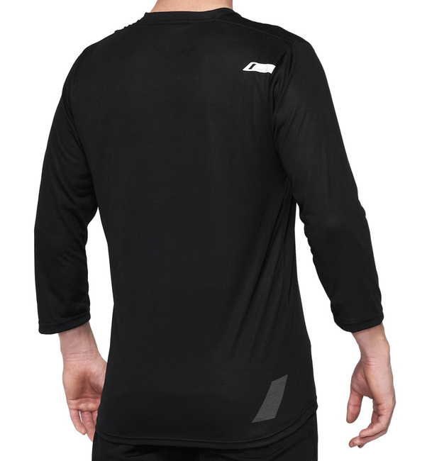 Koszulka męska 100% AIRMATIC 3/4 Sleeve Black