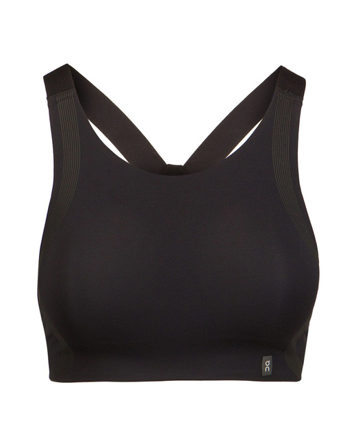 Biustonosz damski On Running PERFORMANCE BRA BLACK