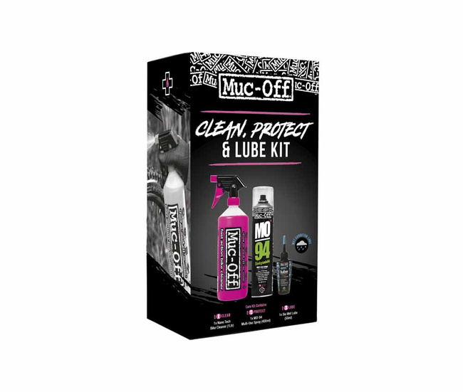 Muc-Off Zestaw Mycie, Ochrona, Smarowanie Na Mokre Warunki Clean, Protect And Lube Kit (Wet Lube Version)