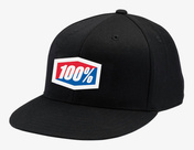 Czapka z daszkiem 100% OFFICIAL J-Fit flexfit hat black