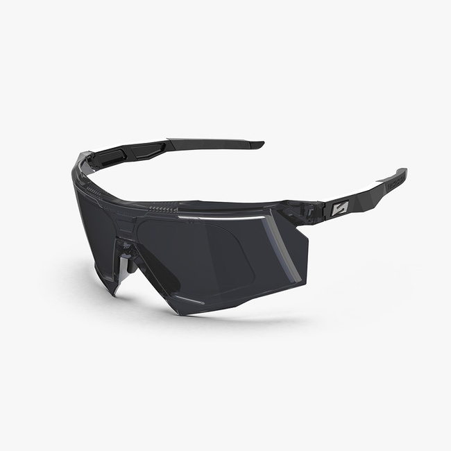 Okulary Scicon Aerostorm - Smoke Black + Rx Optical Instert