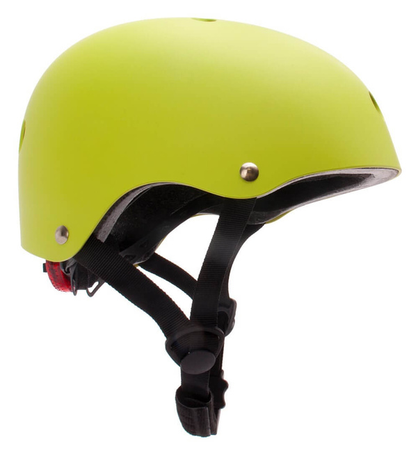 Kask rowerowy dla dzieci TRACKER- Love 2 RIDE, rozm. S, 50-54 cm z lampką LED i klipsem magnetycznym Lime - Sunbaby