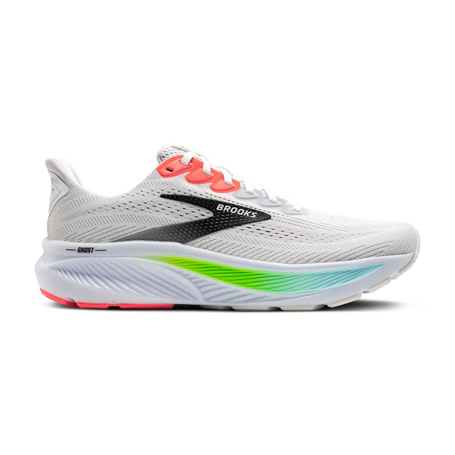 Ghost 17 Męskie Buty Do Biegania Na Asfalcie Białe - Brooks-Running