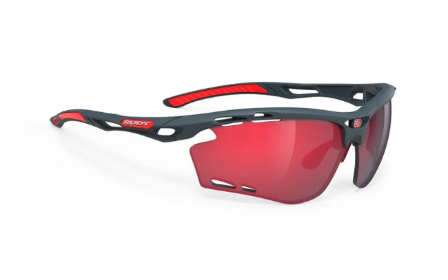 Okulary Rudy Project Propulse Charcoal Matte - Multilaser Red