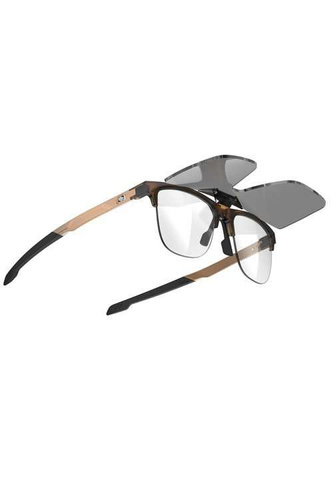 Okulary Rudy Project Inkas Flip Up Xl Half Rim Shape B Demi Turtle Gloss - Smoke Black